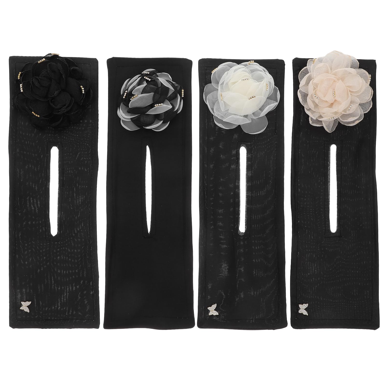 LIFKOME 4Pcs Flower Hair Bun Maker Hair Styling Tool for Women Donut Hair Bun Former for and Dancers Unique Design for