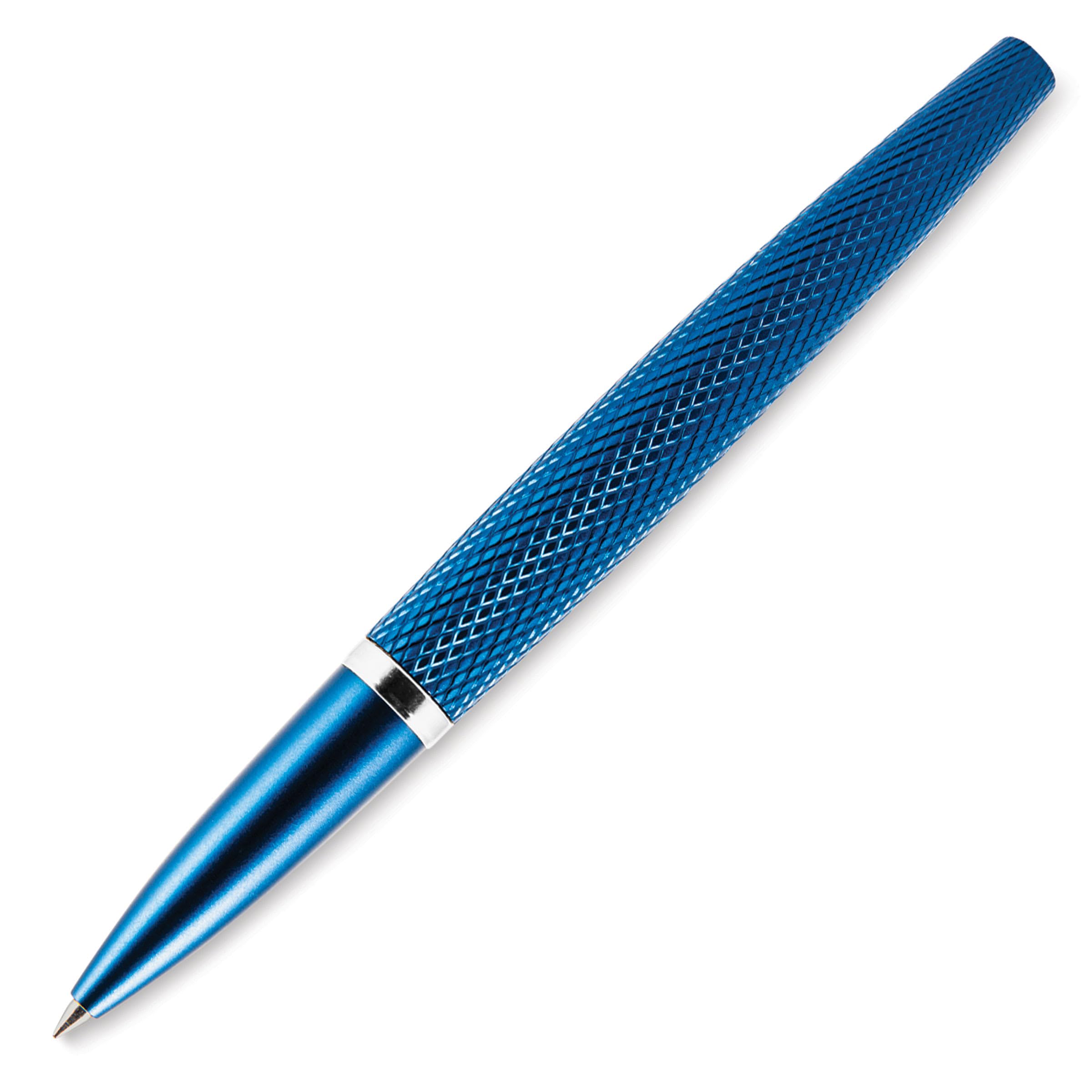 DIPLOMAT - Viper - Rollerball Blue Guilloche - Aluminium Housing - Resistant and Elegant - 5 Years Warranty