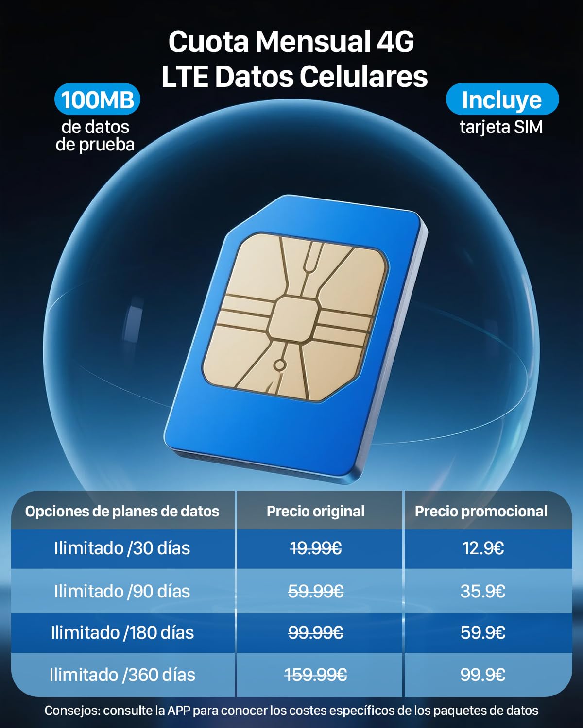4G LTE Camara Vigilancia Exterior con SIM - 2K HD 4MP Camara Vigilancia Solar Sin Cables, Detección Humana PIR, Visión Nocturna, Audio de Dos Vías, PTZ 355°& 90°(No Soporta Wi-Fi)