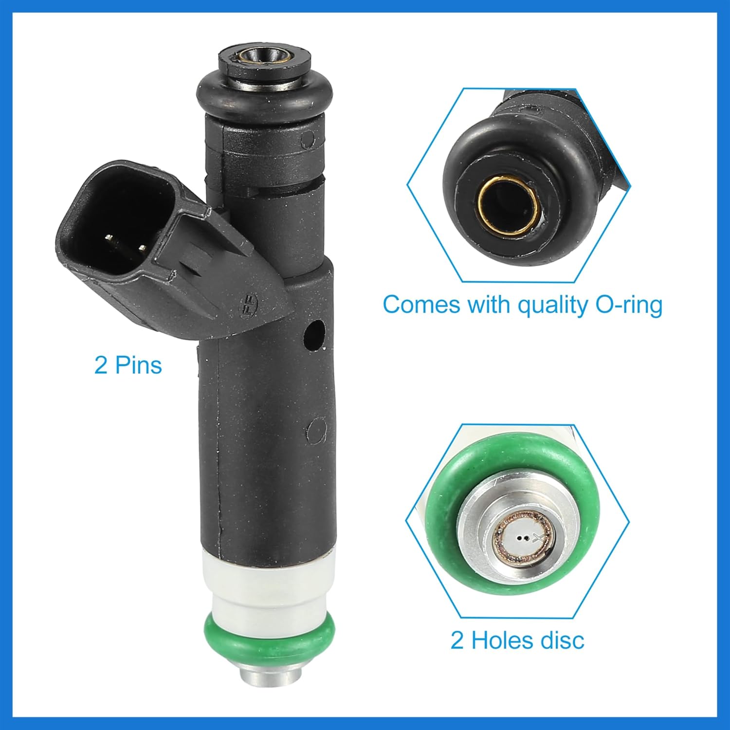 8 Pcs 53030842 FI11334S Fuel Injector Nozzle Replacement for Dodge Dakota Durango 2.5L 3.9L 4.7L 5.9L 2000 Auto Accessories