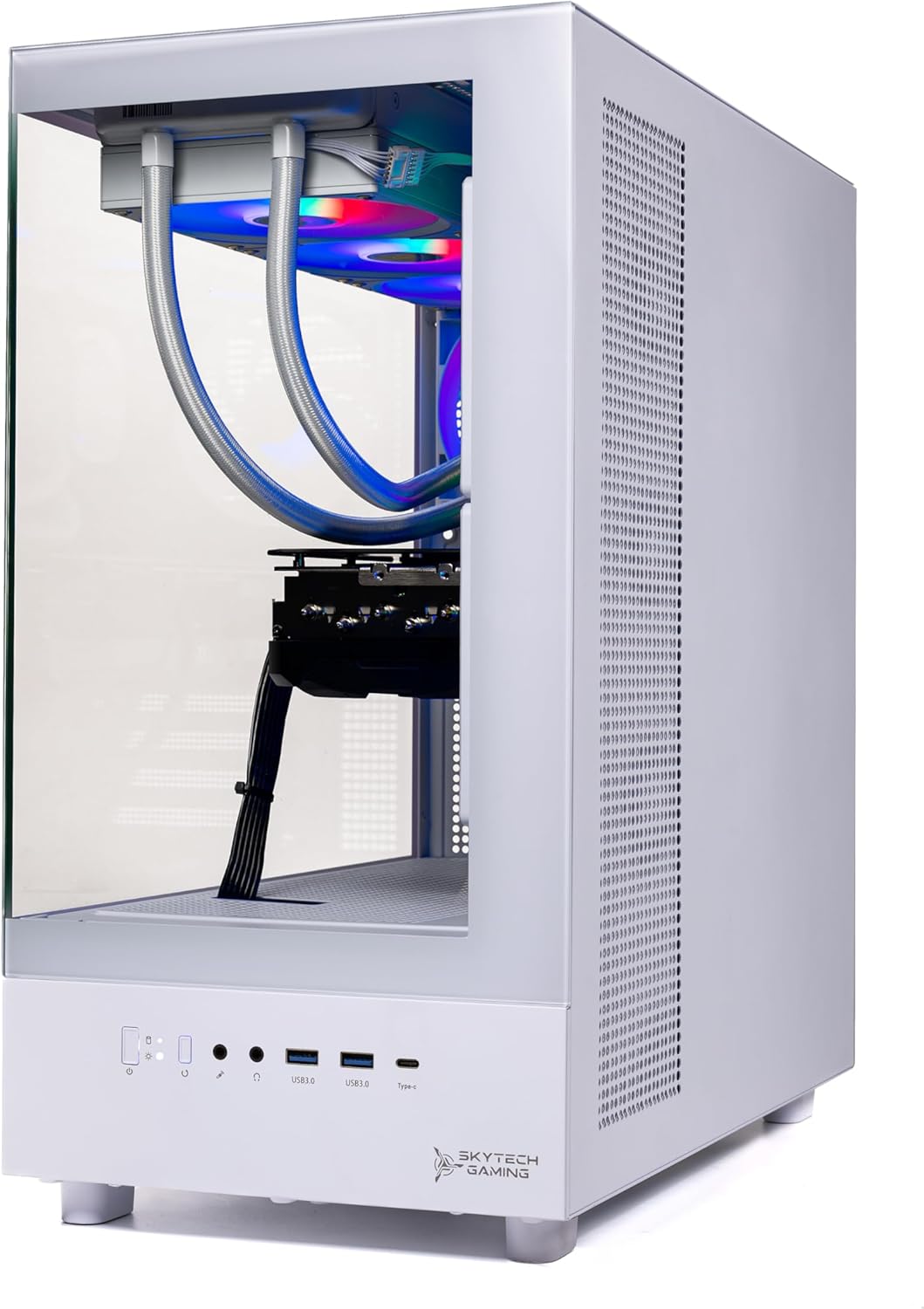 Skytech Gaming Azure 3 Gaming PC, AMD Ryzen 7 5700 3.7GHz, Intel ARC B580 12GB VRAM, 1TB NVMe SSD, 32GB DDR4 RAM 3200, 650W Gold PSU, WI-FI 5, Windows 11, Desktop