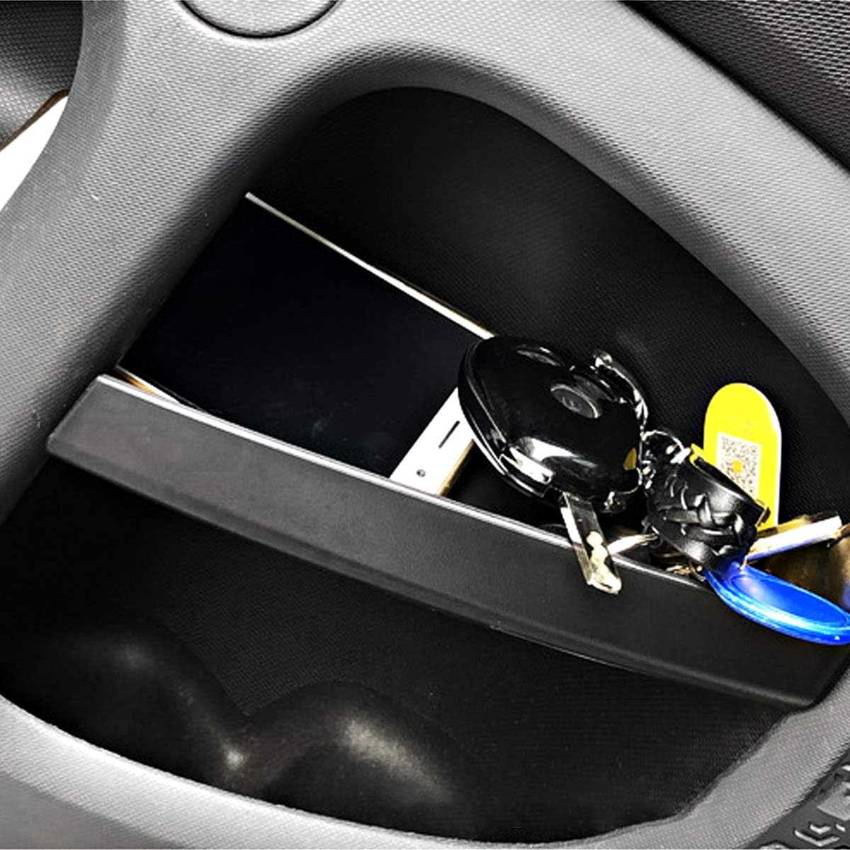 YIWANG ABS Plastic Car Door Handle Storage Box Container Glove Auto Organizer for Mercedes Benz Smart 453 fortwo 2015-2019