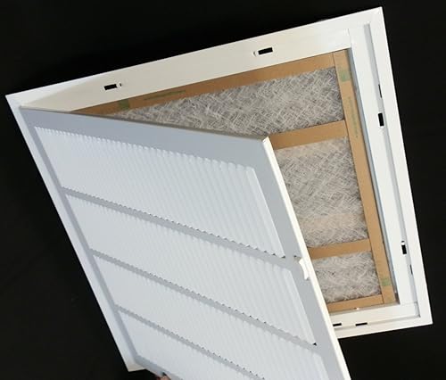 Miniatura 3 de Rejilla de acero para filtro de aire de 1" Lengüetas de plástico para retirar fácilmente el frente o puerta Cubierta para conducto de HVAC Cara