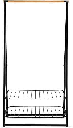 Brabantia - Perchero Linn - Multifuncional - Ahorro de espacio - Estantes ajustables - Colgante en armario - Estante de secado - Independiente -