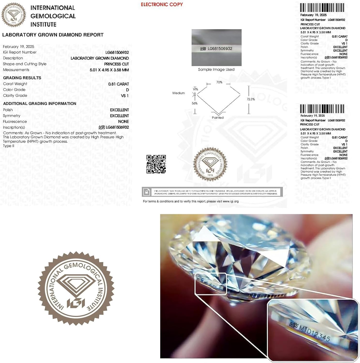 IGI Certified Lab Grown Diamond Ring 1-3 CT Oval/Marquise/Heart Cut Solid 10K 14K 18K Gold Solitaire Diamond D Color VS1-VS2 Engagement Ring for Women