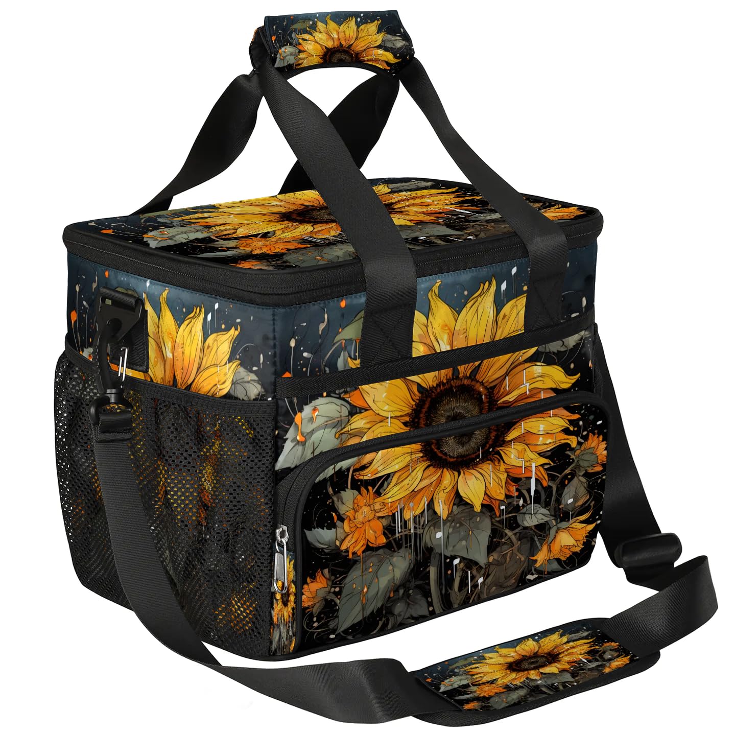 Lunch Box for Men Heavy Duty Insulated Lunch Bag for Women Sunflower Lunchbox for Adults Lunch Cooler Bag