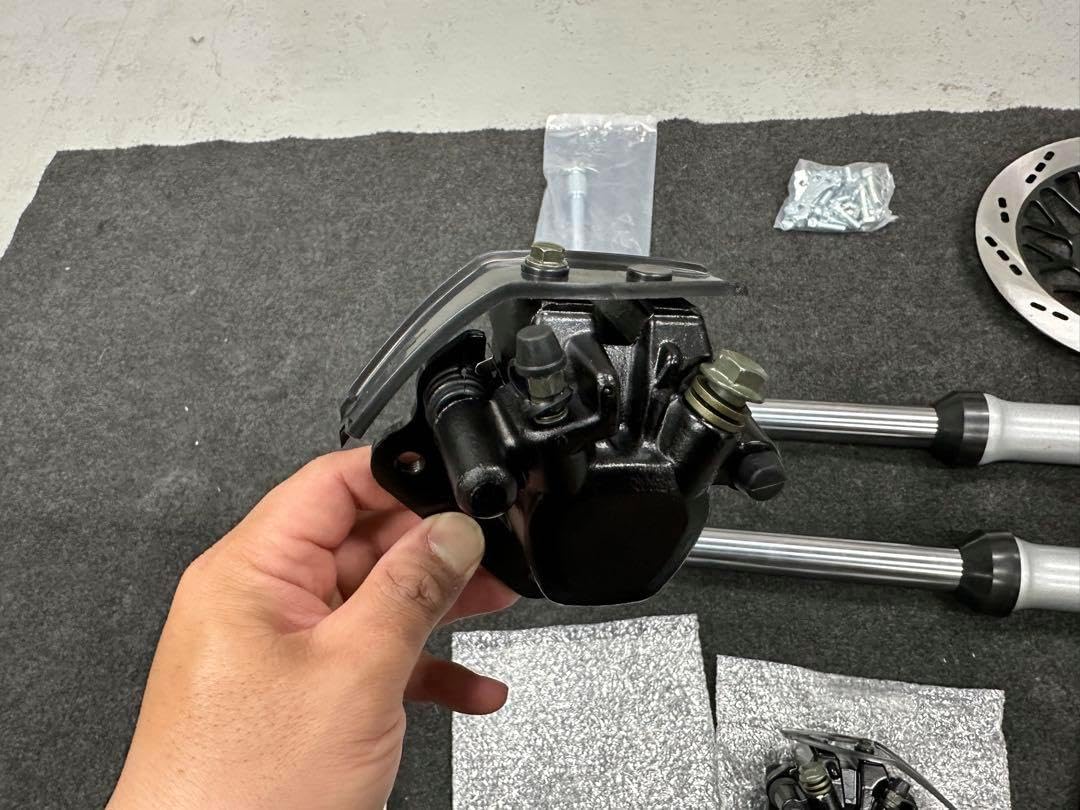 ダブルディスクキット新品 GS400 GSX400E ザリ ゴキGT380 ダブルディスクキット GS400 GSX400E ザリ ゴキGT380 車＆バイク