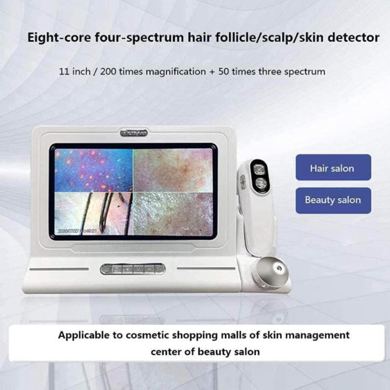 Analizador de Cabello de diagnóstico de Piel, Detector de Piel folículos pilosos, máquina analizadora de Piel de Cabello, probador de Pigmento de Piel, detección de Piel y Cabello