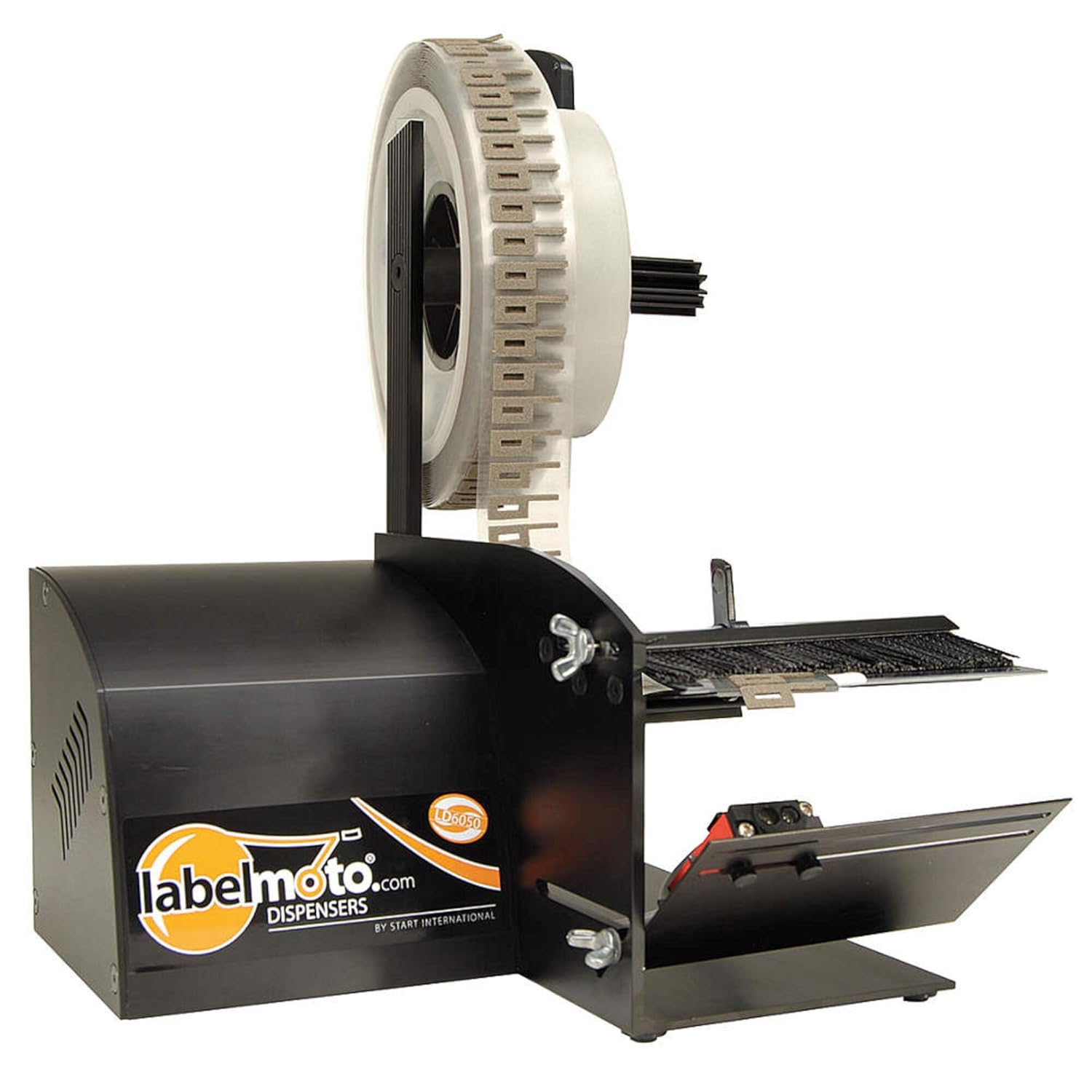 START International DC6050C Electric Label Dispenser for Clear Die-Cuts, 12" Roll Capacity, 10.8" Length x 10.8" Width x 14.5" Height