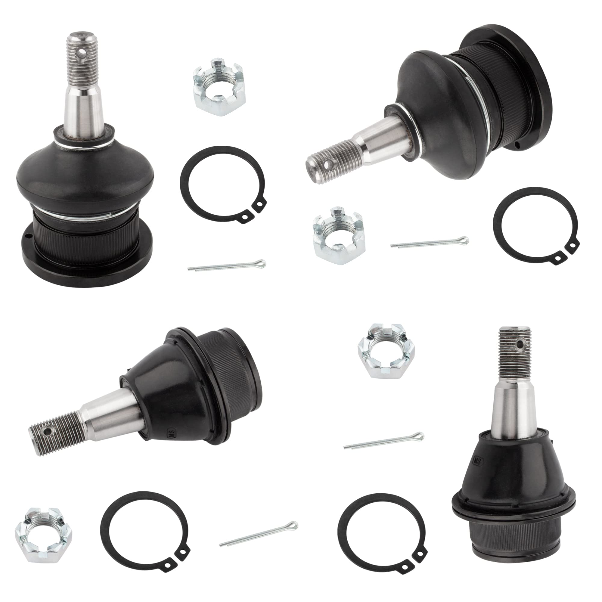 BOXI 4 Rótulas Delanteras Superiores E Inferiores Aptas Para Cadillac Escalade 2002-2006 | Para Chevy Avalanche Express Silverado 1500 Tahoe 2000-2006 | Para GMC Savana Sierra 1500 Yukon 2000-2006