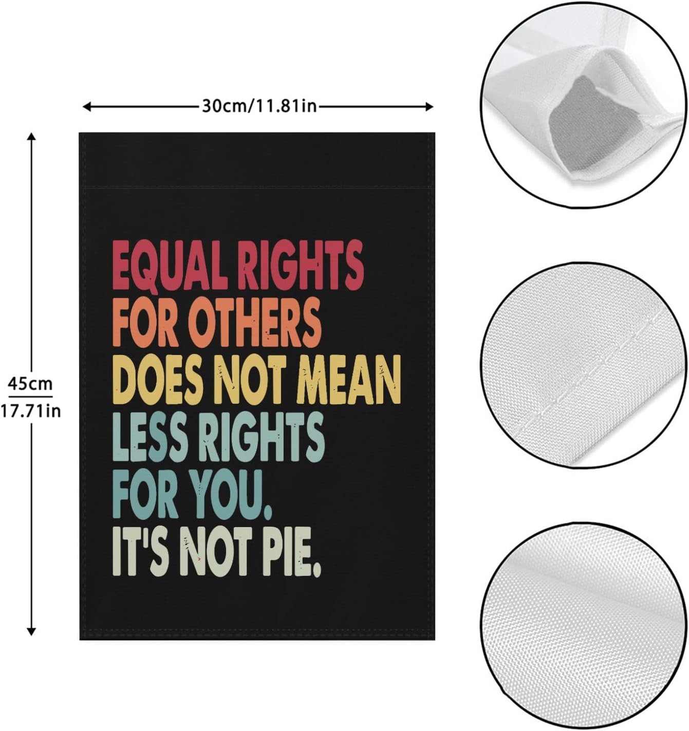 Equal Rights For Others Does Not Mean Fewer Rights For You Yard Flag One Size Double Sided Decorative Small Garden Flags For Beach House Flags - Image 2