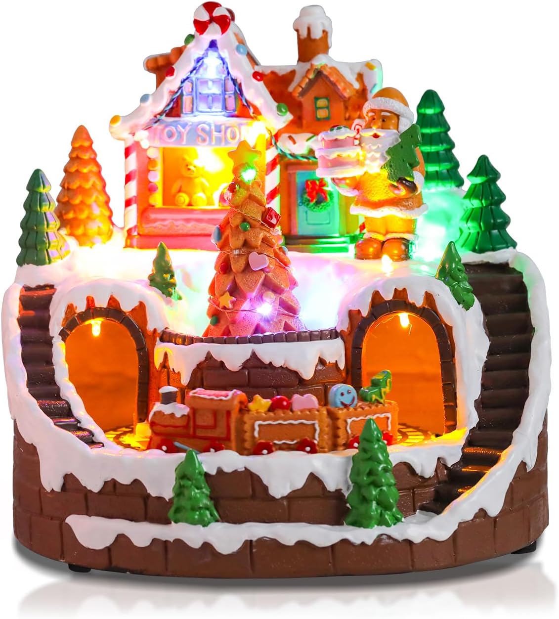 Taman Gingerbread Village House with USB/Battery Power