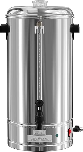 Miniatura 2 de KoolMore Cafetera eléctrica de percolador, 100 tazas de 500 onzas, olla de acero inoxidable con aislamiento de doble pared para salas de descanso,