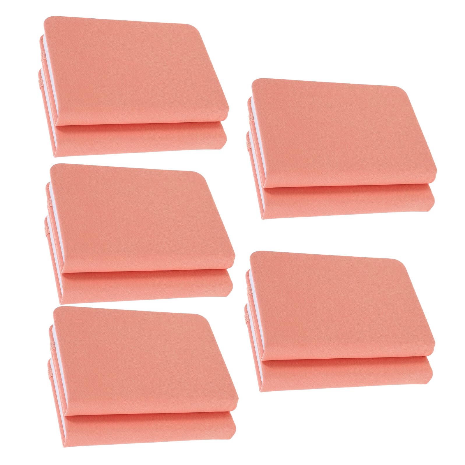 Diario Tascabile A7 Set 10 Pezzi con Copertina Rigida in Pelle PU Mini Quaderno Tascabile con Pagine Bianche e Segnalibro Blocco Note Portatile per Appunti Agenda Giornaliera