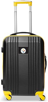 Denco NFL Pittsburgh Steelers Hardcase Two-Toned Luggage Carry-On Spinner