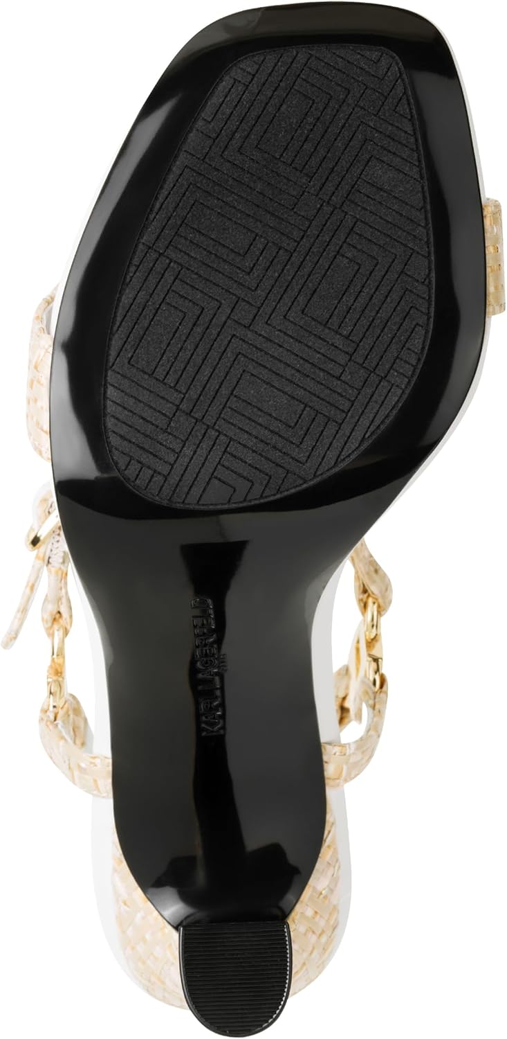 KARL LAGERFELD Women's Cybil Evening Ankle Strap Dress Heels - Image 4