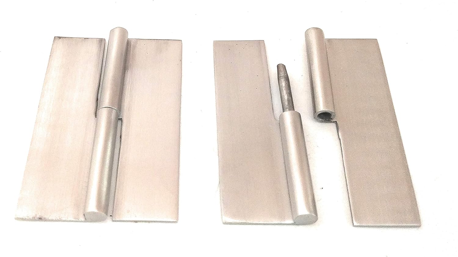 Ssiskcon 3 inch Weld on Hinge Lift Off Hinges Left Satin 32D Set of 2 Stainless Steel Hinges Pack 1