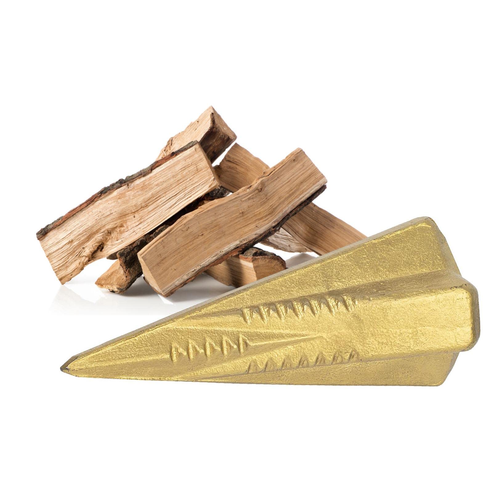 Cuneo spaccalegna | Cuneo per ceppi Manuale Cuneo per spaccalegna a Forma di Diamante | Spaccalegna con Cuneo in Legno diamantato per spaccare Quercia, Noce, Noce, sicomoro, 4 libbre
