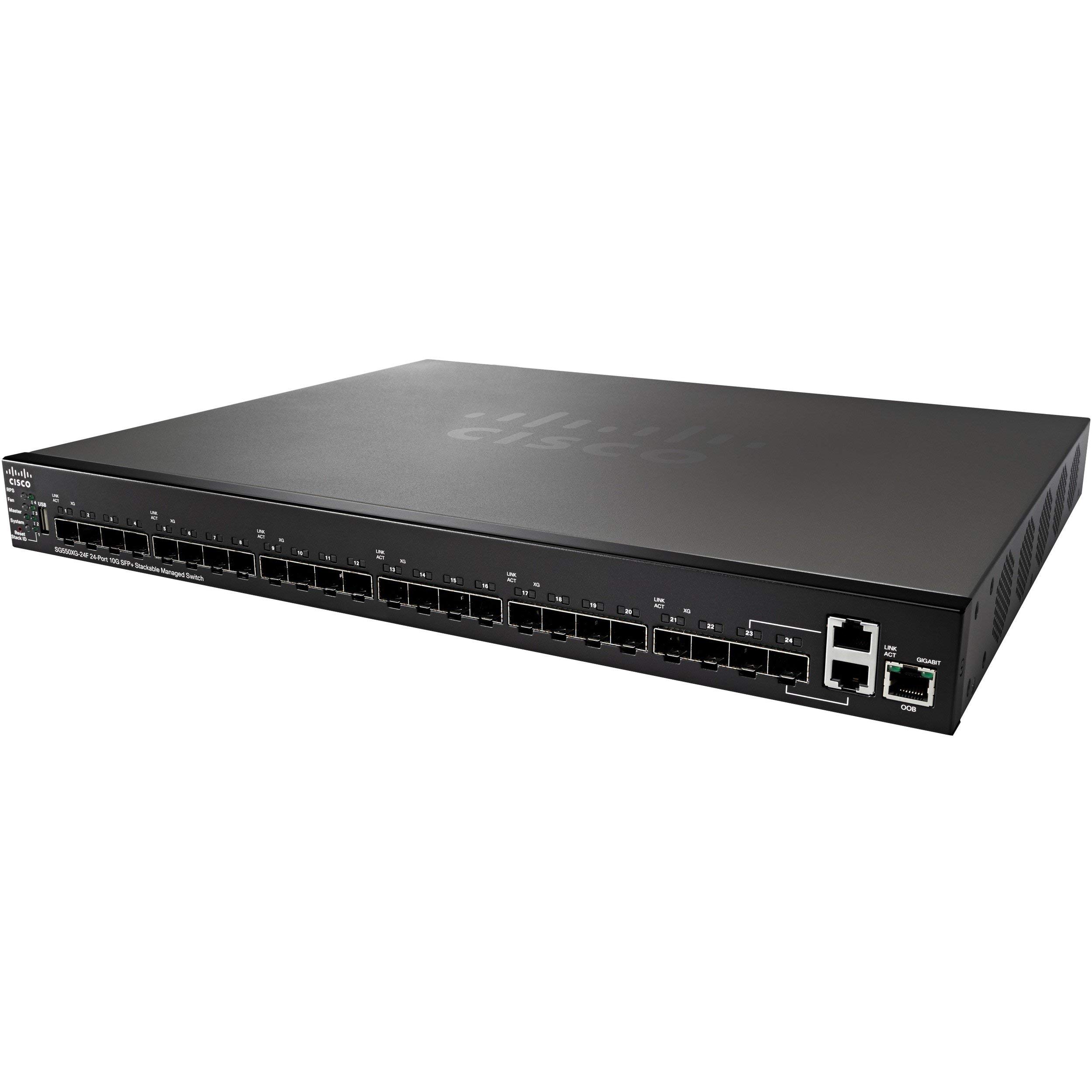 Cisco SG550XG-24F-K9-NA 24-Port 10G SFP+ Stackable Managed Switch (Renewed)
