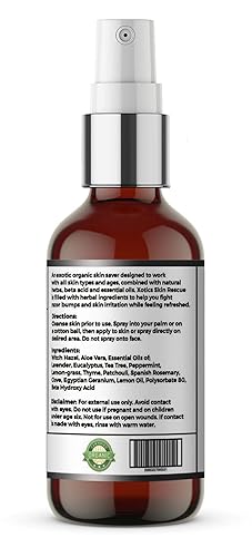Miniatura 3 de Xotics by Curtis Smith Skin Rescue Razor Bump Skin Irritation Spray  2 oz  Para Quemadura e Irritación  Mejorado con aceite de árbol de té, aloe