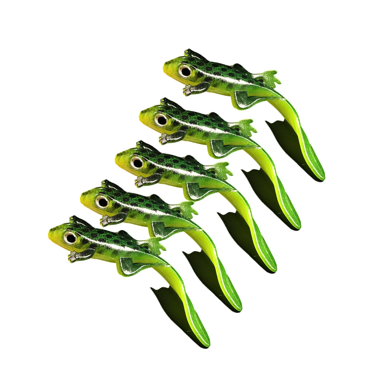 Buxuaaaa Lizards Baits Simulated Salamander Floating Lures 7.5cm Soft Swimbait Flexible Artificial Baits Fishing Tackle Lizards Soft Lure Silicone