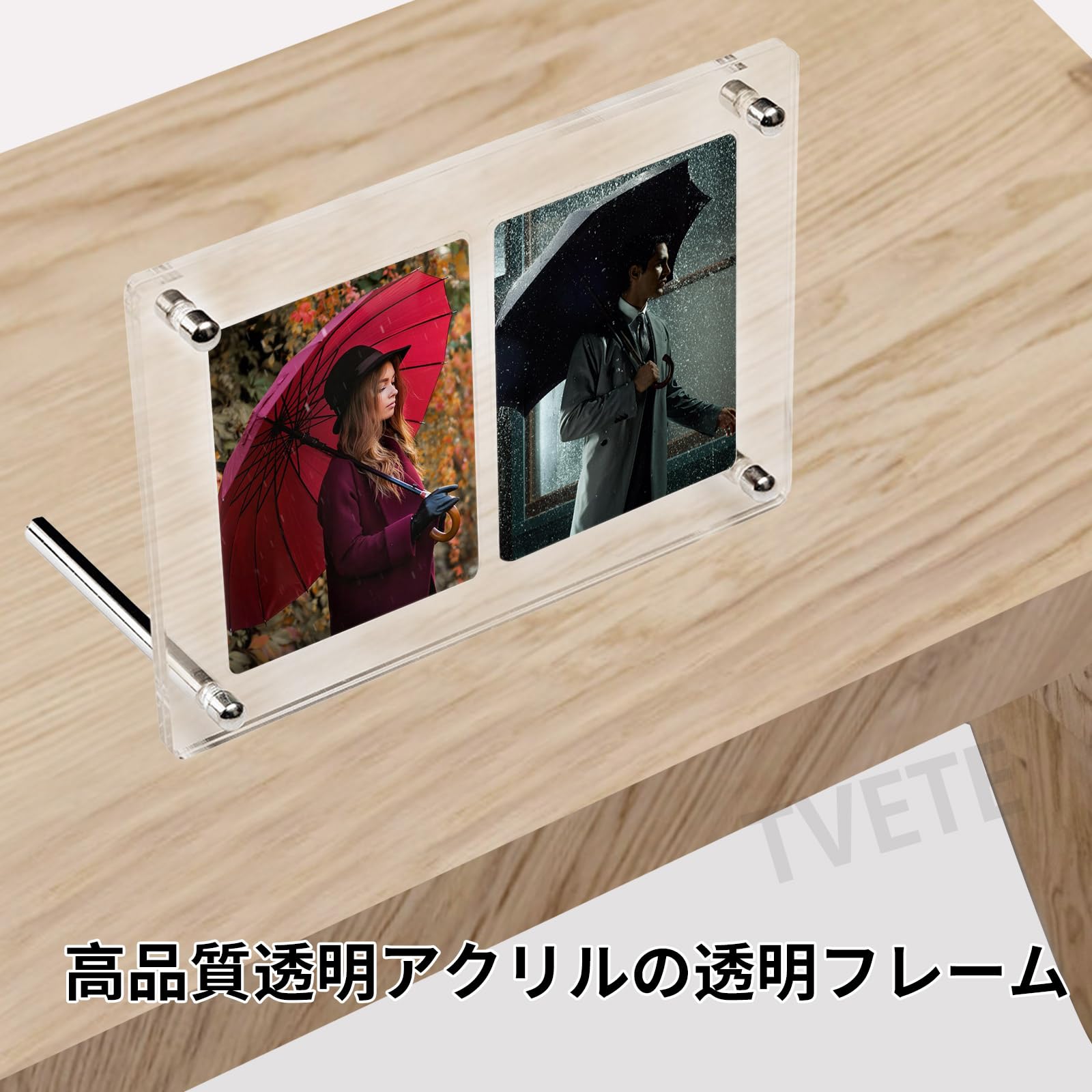 Amazon.co.jp: TVETE 2連タイプ カードディスプレイケース スクリュー