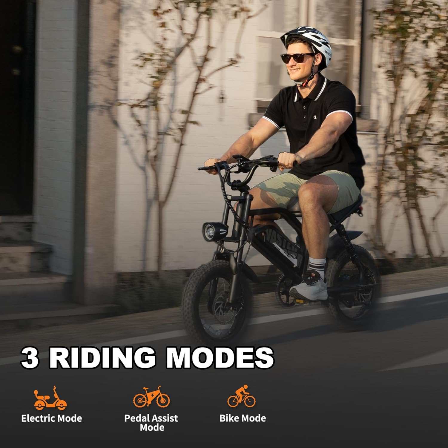AVDLBIKE Electric Bike, 16'' E-Bike for Adults, 36V/12.8Ah Removable Battery, 20 MPH Range 45 Miles Small 500W Electric Dirt eBike, 16x3'' Fat Tire Electric Motorcycle A13