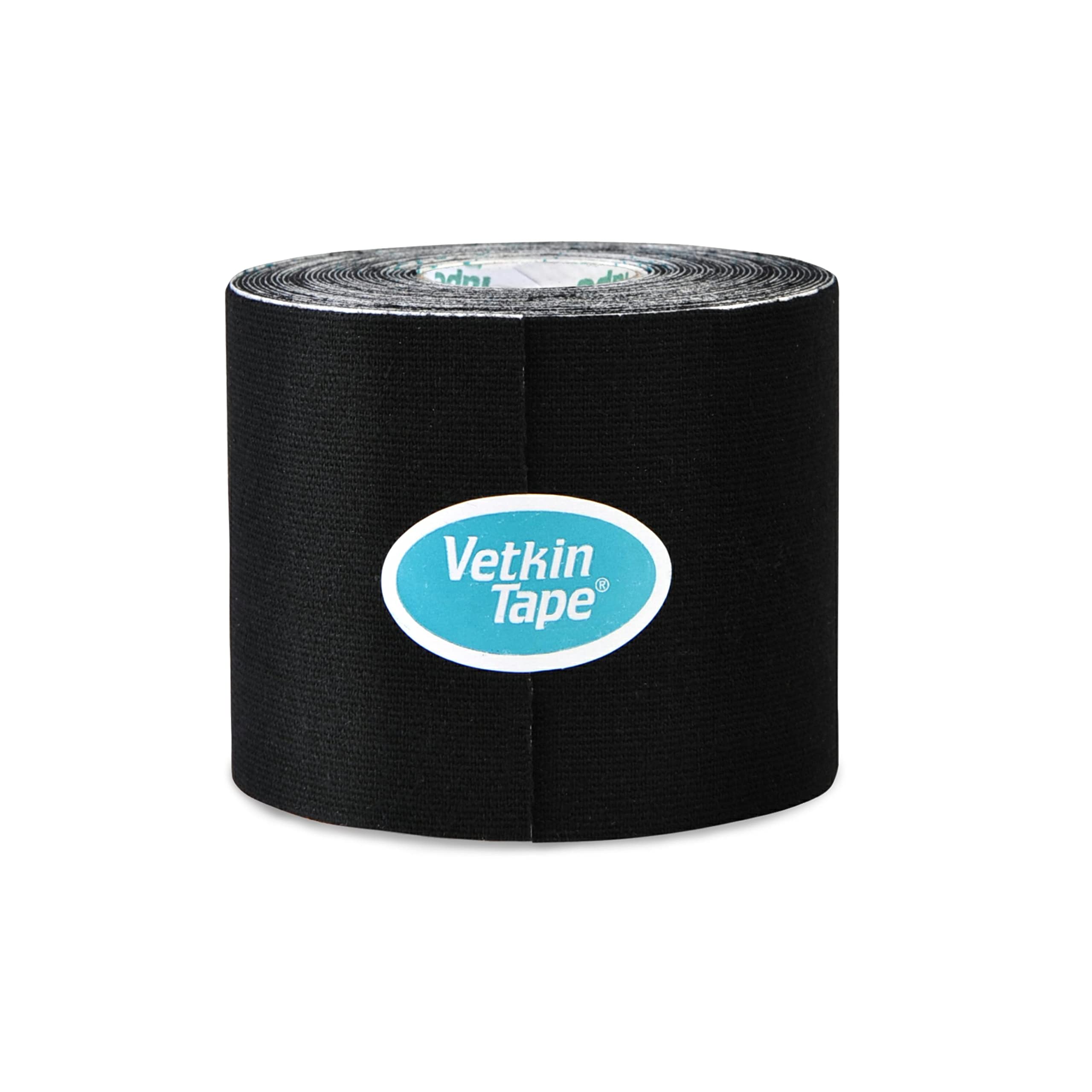VetkinTape Displaybox | 10 Kinesiotape Rollen für Tiere (6 cm x 5 m) | Kinesiologie Tape für Pferde und Hunde | Kinesiotapes für Tierärztliche Zwecke | Schwarz