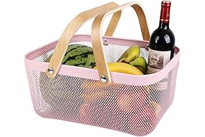 Garden Harvest Wire Mesh Storage Organizer Basket