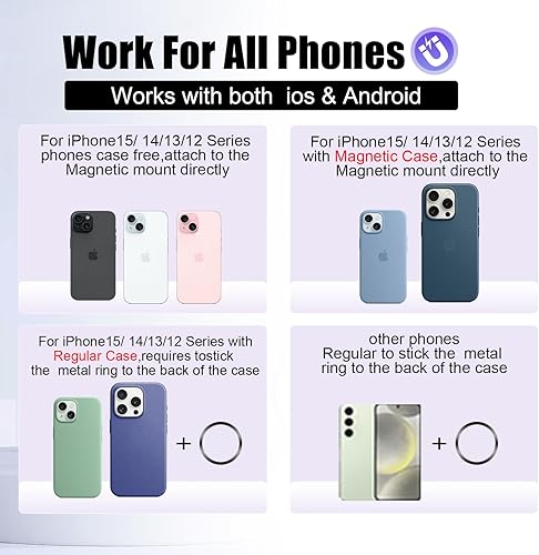 Miniatura 3 de Magnético Smartphone CapGrip Cámara Teléfono Celular Agarradera Foto 10W Soporte de carga inalámbrica Soporte de teléfono con Bluetooth Control