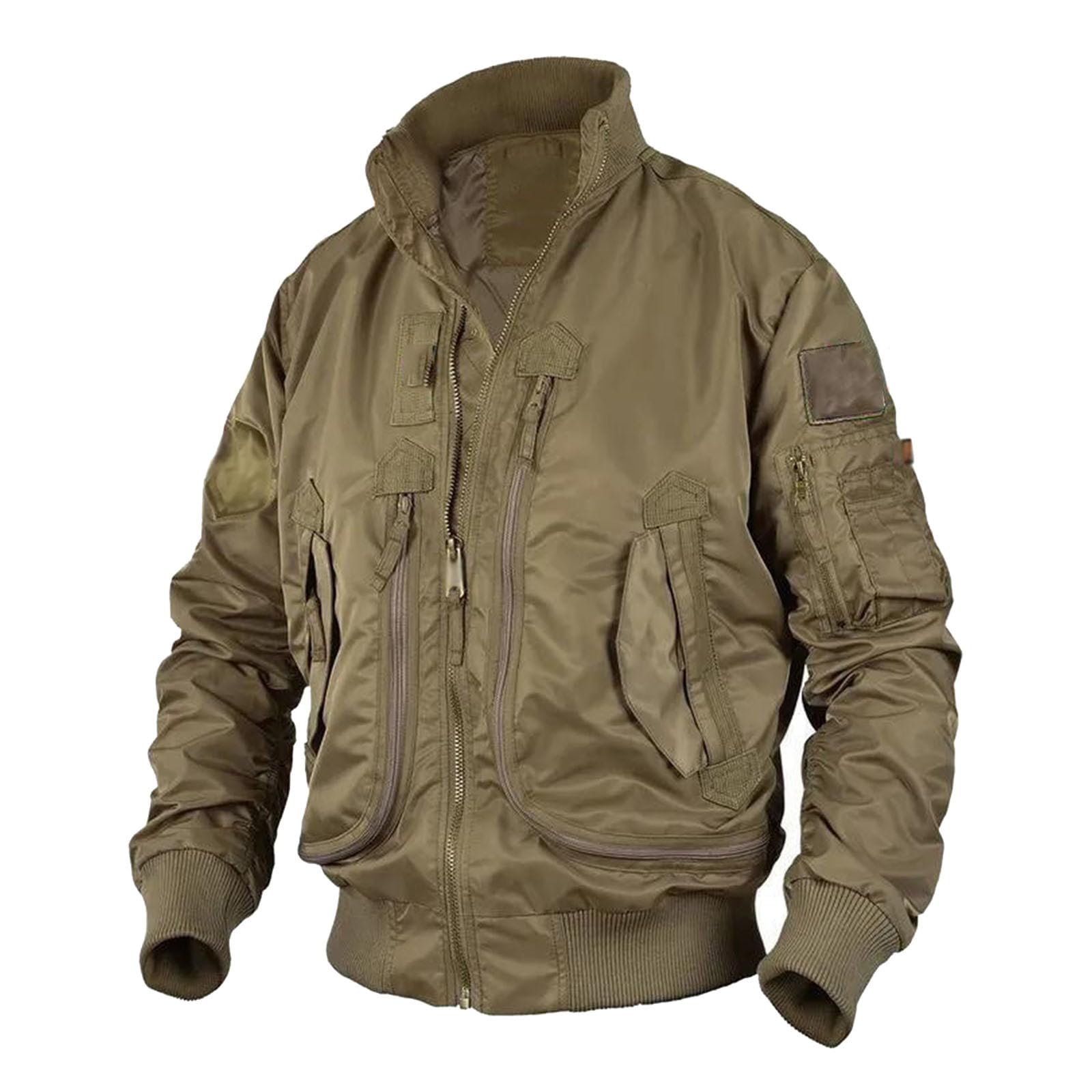 Bomber Jacke Herren Leichte Lässige Übergangsjacke Bomberjacke Kurz Sportlich College Jacke Pilotenjacke Frühling Sommer Schwarz Fliegerjacke Sommerjacke Einfarbig Stehkragen Freizeitjacke