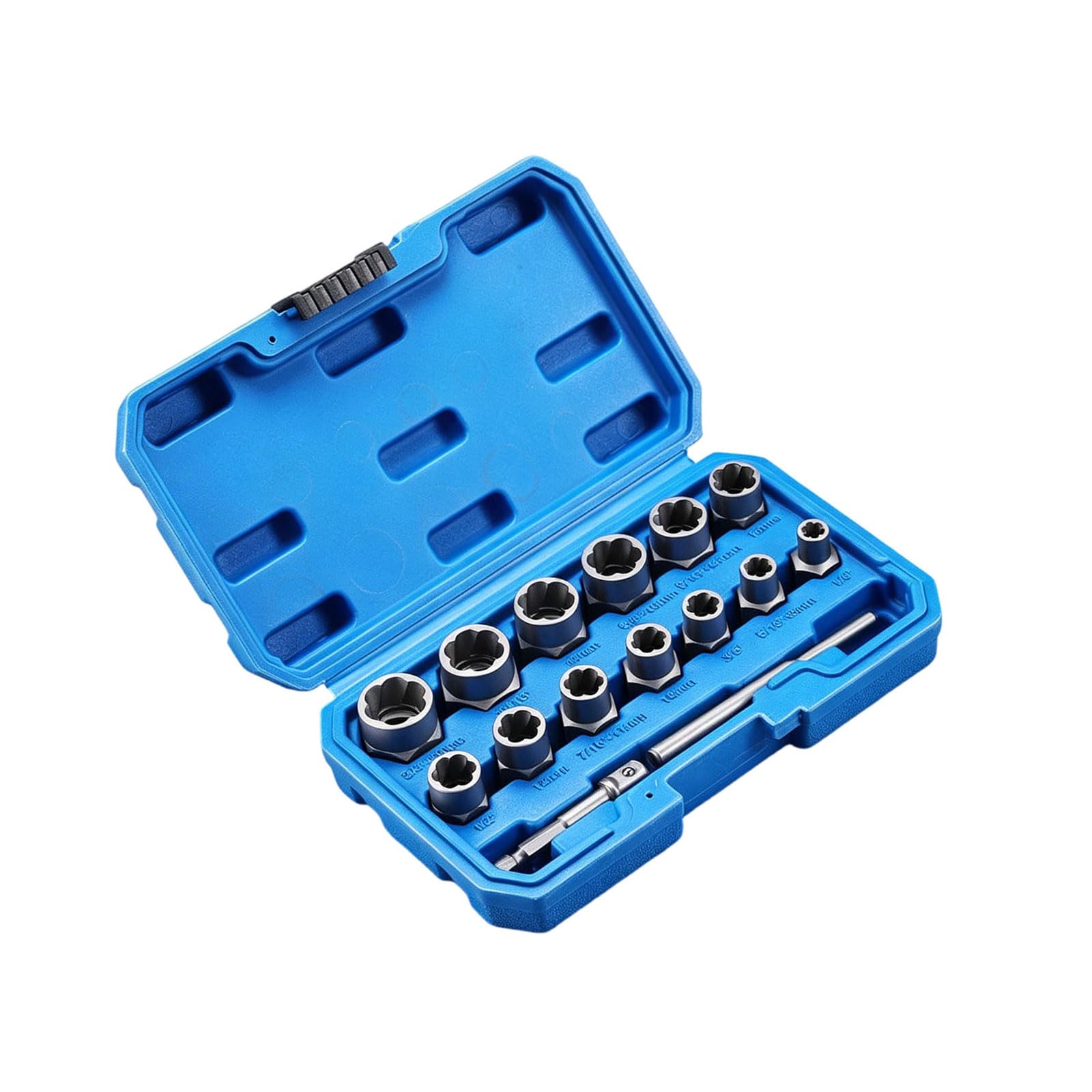 QIAOLIDA Professional Ruptured Bolt Extractor Set for Stuck Nut and Bolts Removal with High Strength Alloy Steel Construction