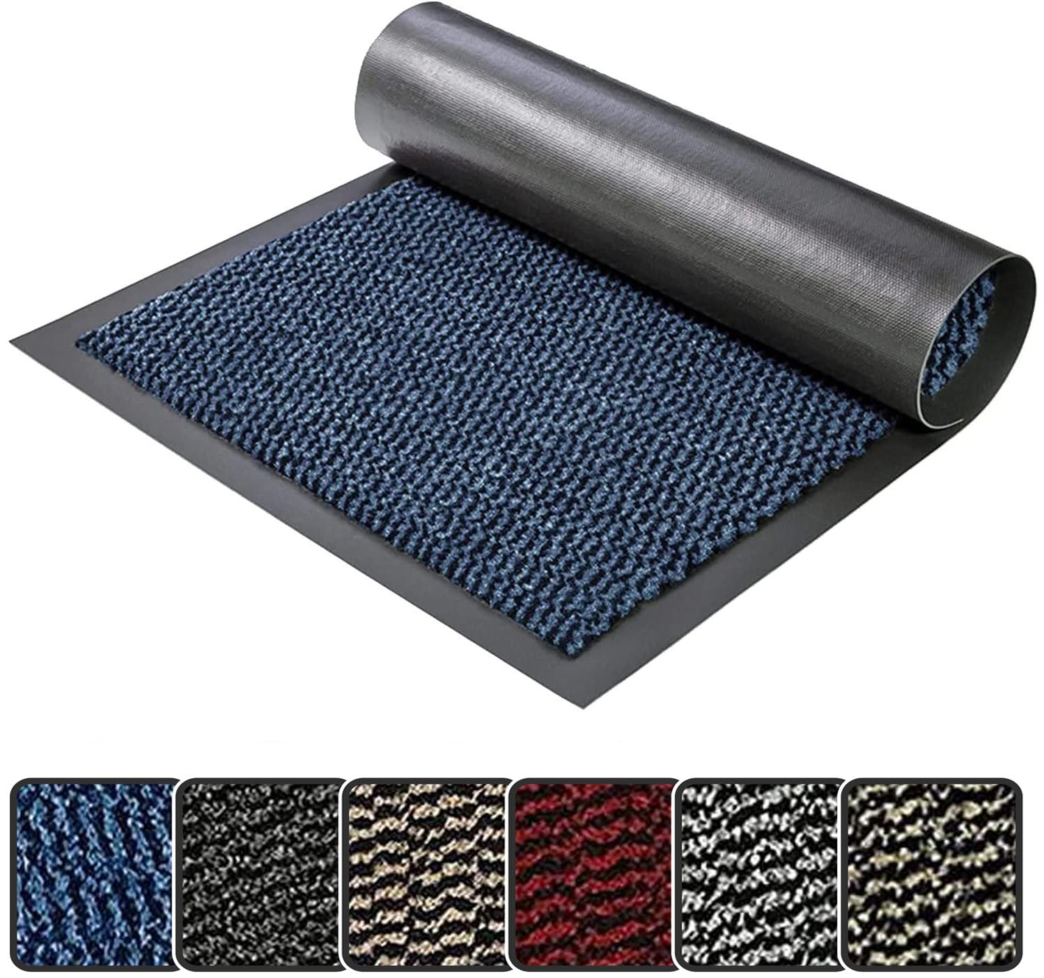 GULLAMBO Non Slip Large Entrance Door mat and Pet Rugs 80cm x 60cm– Indoor–Outdoor Patio Kitchen Bath Office Bedroom Rubber Backed Super Dirt Trapper Absorbent for Muddy Paws Washable