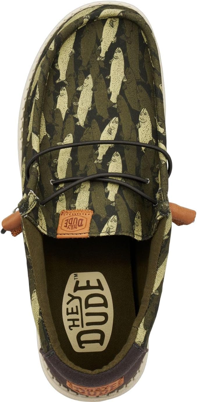 Hey Dude Men's Wally Fish Camo | Men's Shoes | Men Slip-on Loafers | Comfortable & Light-Weight - Image 3