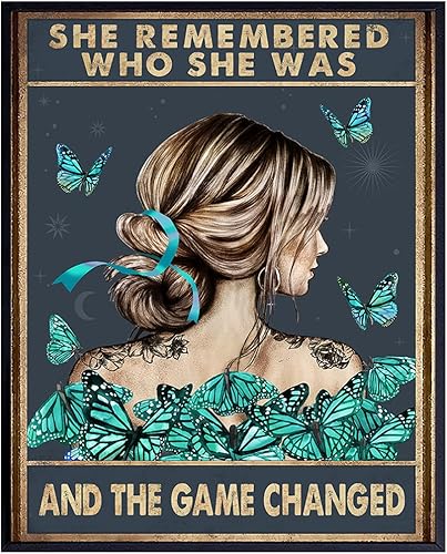 Miniatura 9 de Teal Blue Boho Wall Art 11x14 - Inspirational Quotes for Women - positive affirmation - Motivational Wall Decor - Boho-chic Decoration - She