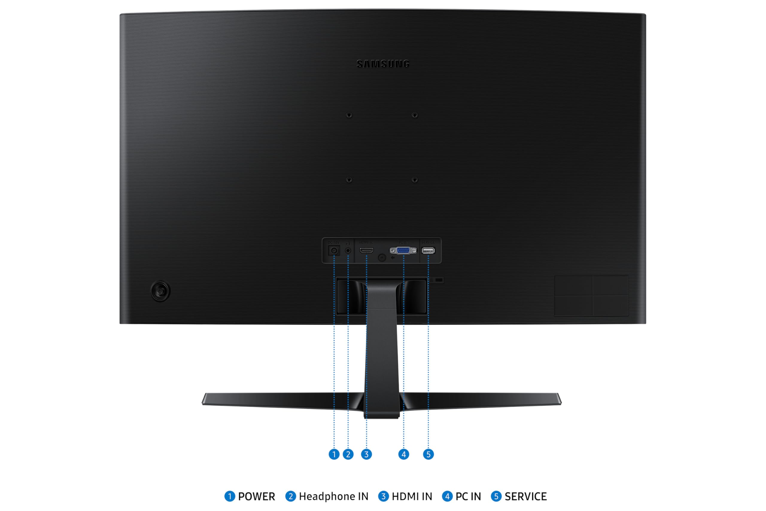 Samsung S36GD Essential S27D366GAU Moniteur incurvé 27" avec Panneau VA, résolution Full HD, Temps de réponse 4 ms, taux de rafraîchissement 100 Hz, Eco Saving Plus, Flicker Free, Noir