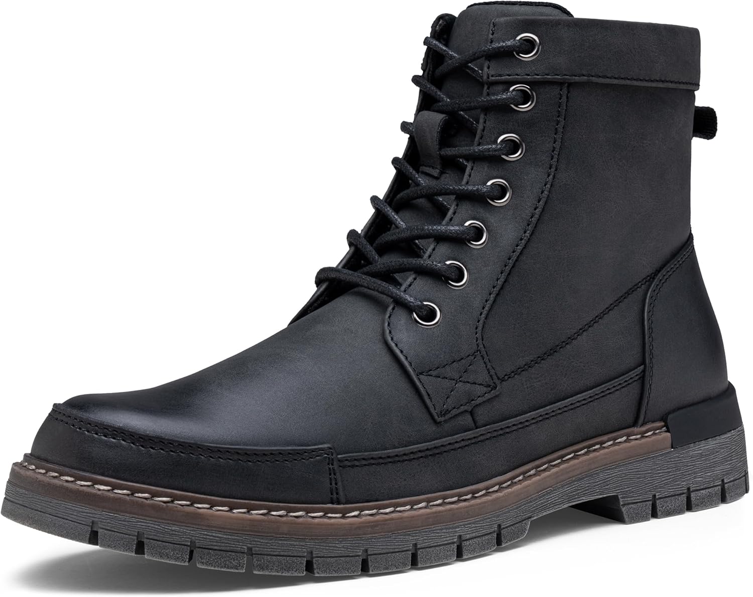 Jousen Mens Boots Casual Motorcycle Boot for Men Chukka Zipper Combat Botas Para Hombre Fashion