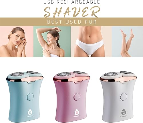 Miniatura 3 de Pursonic Afeitadora recargable por USB, elimina el vello al instante y sin dolor, el diseño perfecto es ideal para piernas, bikini, brazos y tobillos