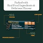 Vegan Protein Bars by Younited Wellness | Made in Canada | With Real Food Ingredients and 16g of Protein | Boosts Energy | 10g of Fibre and Low in Sugar | Crunchy Peanut Butter Cup | 12 Bars per Box