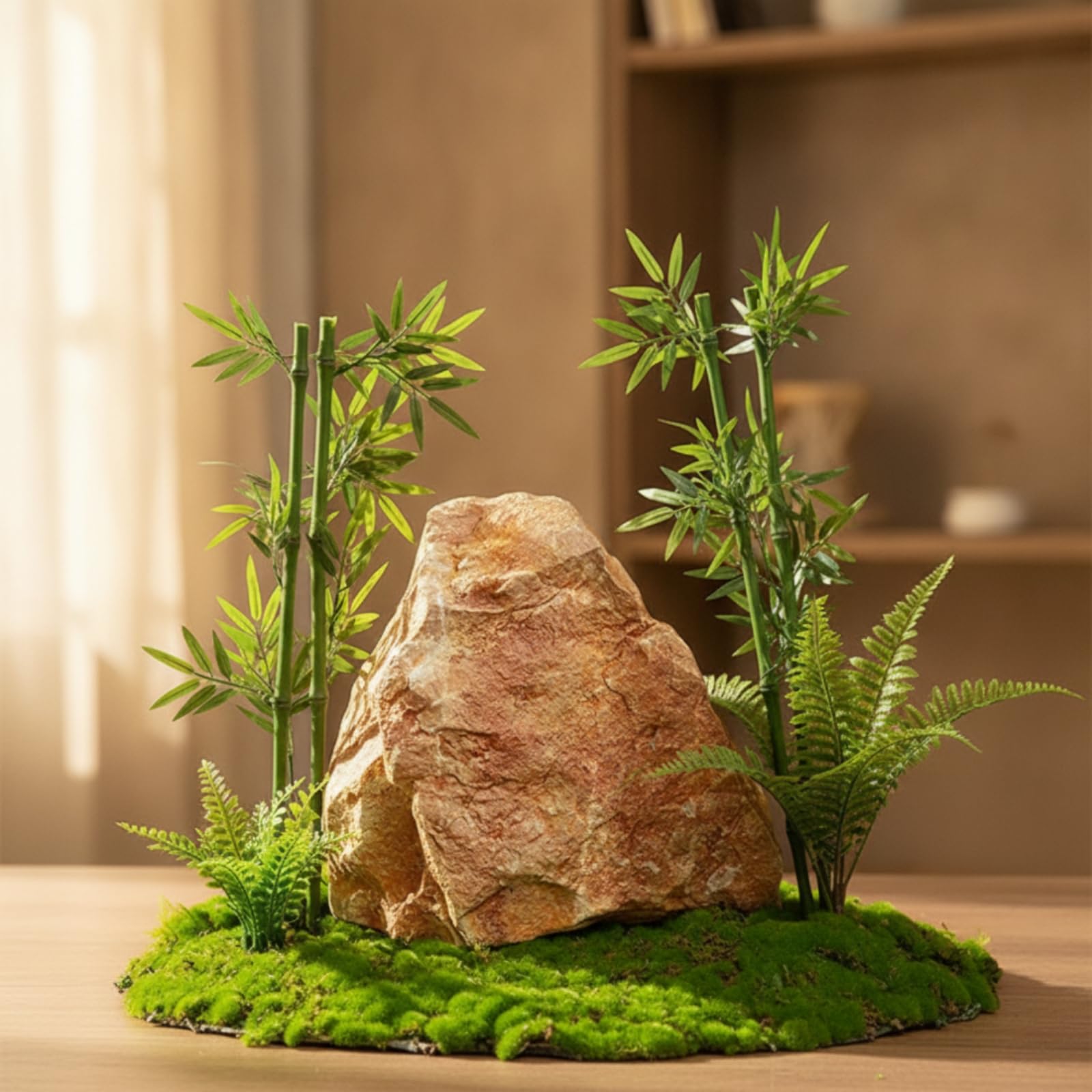 Baoblaze Simulated Rock Display Pietra Scenica Roccia Artificiale Finto in Schiuma Utile Come Prop Leggero con Finitura Rocciosa Adatto per Allestitori Vetrine, Semplice