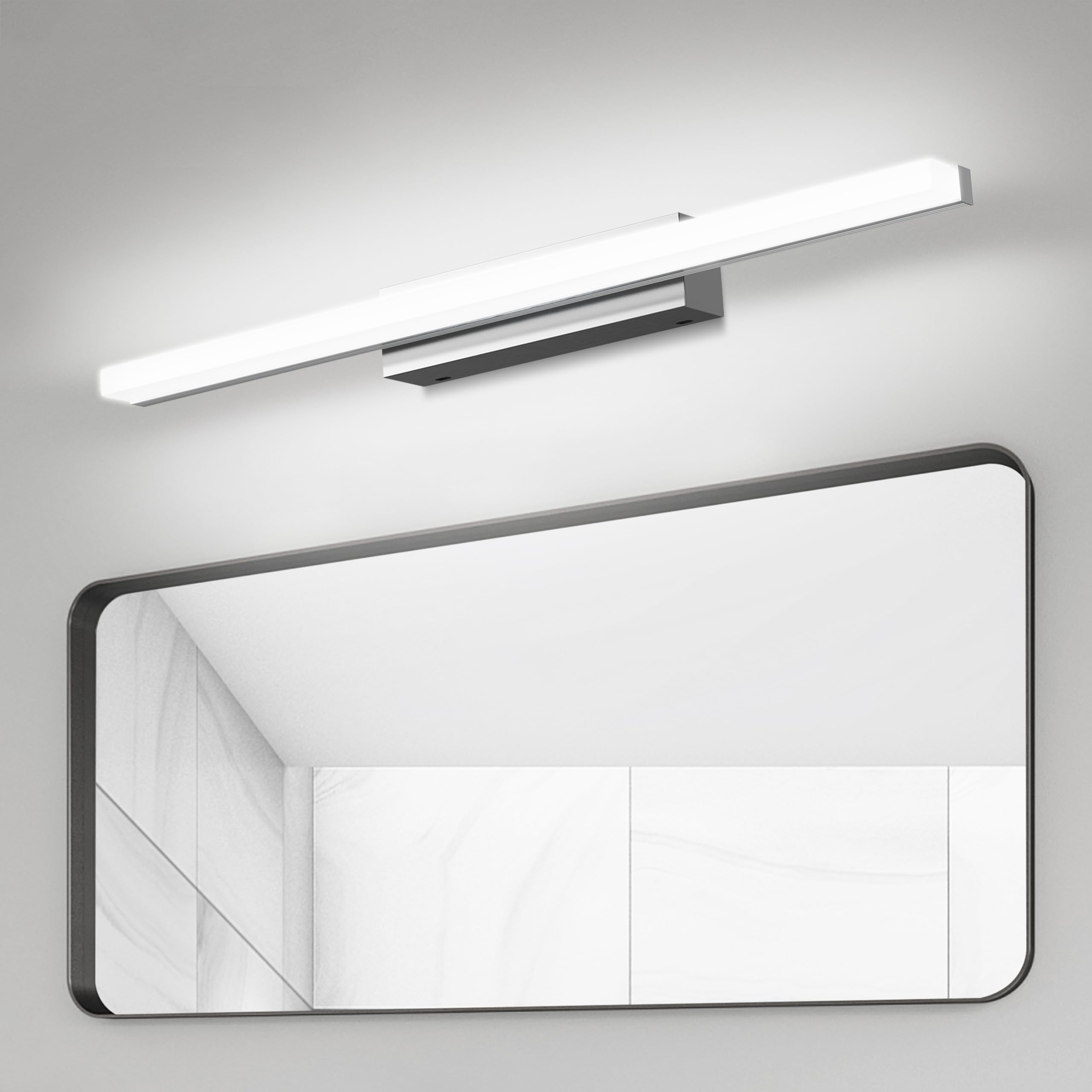 SUZNIU LED Bathroom Mirror Light, 40 cm Light for Bathroom Mirror IP44 Cold 6000 K LED, 6 W Bright Cabinet Lamp