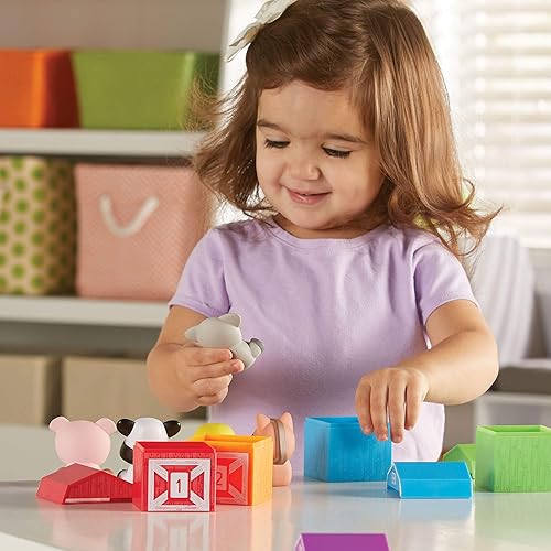 Miniatura 8 de Learning Resources Peekaboo Learning Farm - 10 piezas a partir de 18 meses conteo juguete a juego y clasificación juguetes de aprendizaje para niños