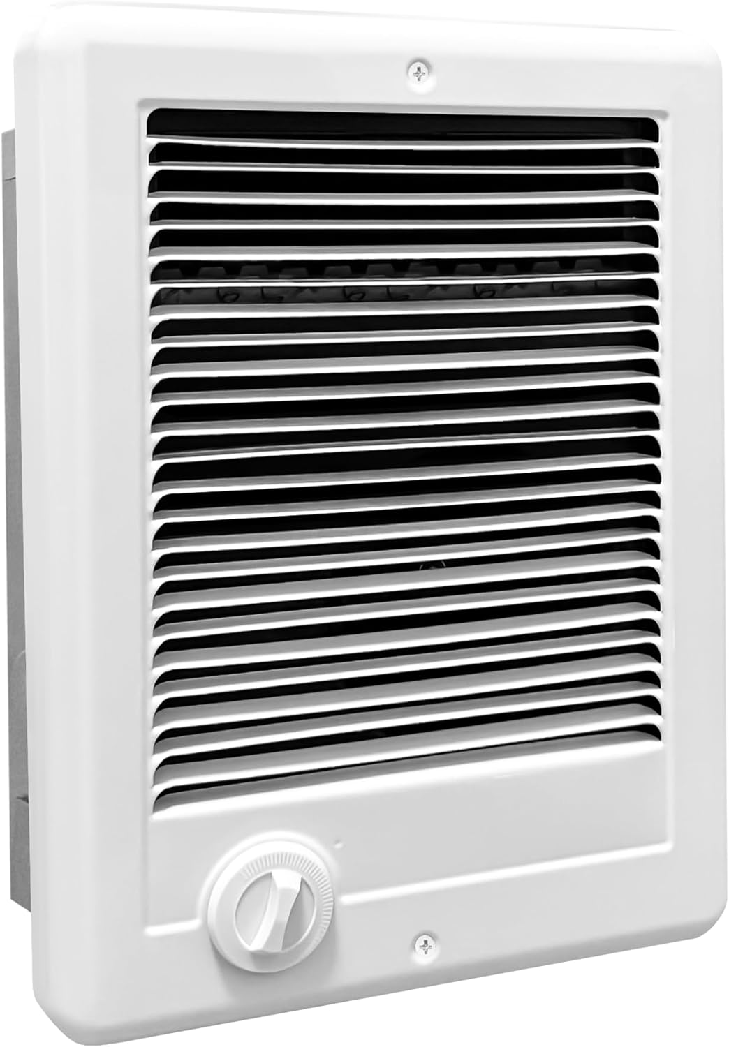 Com-Pak Electric Wall Heater Complete Unit with Thermostat, High Capacity 5120/3840 BTU, 240 Volt, 1500 Watt (Model: CSC152TW, Part: 67506), White