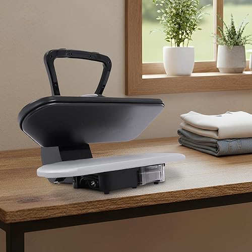 Miniatura 2 de Prensa de vapor inteligente de 1600 W, tabla de planchar grande de 35.8 pulgadas con 5 modos de tela y voz AI, tanque de 0.26 galones, vapor