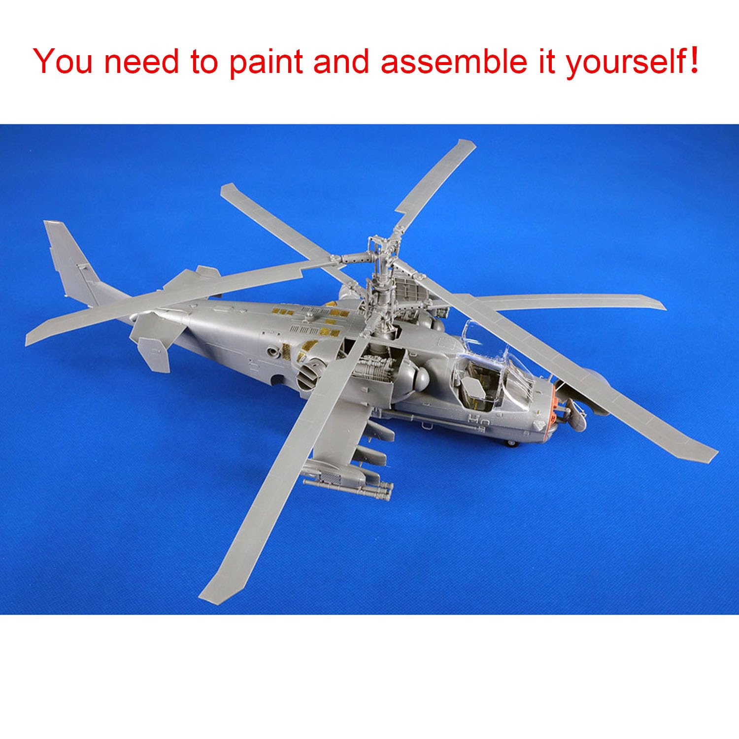 Plastica 1/35 Trumpeter Modello Statico Kit 05119 Ka-52 Alligatore Hokum-B Elicottero 3D Stampato Apribile Naso Apparecchiature Vano