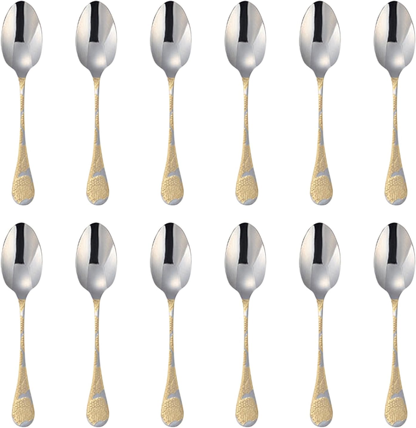 Veloynox BI0819-DS(12) Sense Gold Dessert Spoons, Set of 12