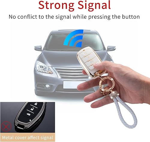 Miniatura 3 de Gematay Funda protectora para llavero Dodge RAM con cordón para llavero, carcasa protectora de TPU suave compatible con Dodge RAM 1500 2500 3500