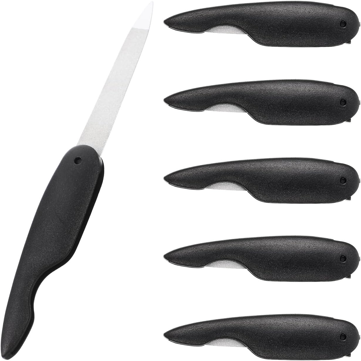 Ipetboom 6Pack Foldable Nail Files, Stainless Steel Double-Sided Nail Files