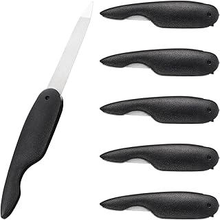 6pcs Foldable fingernail Files: Compact Folding Nails File with Anti-Slip Handle - 5.31X0.79in Stainless Steel Manicure Double Sided Polishing Tools, Easily for Men and Woman