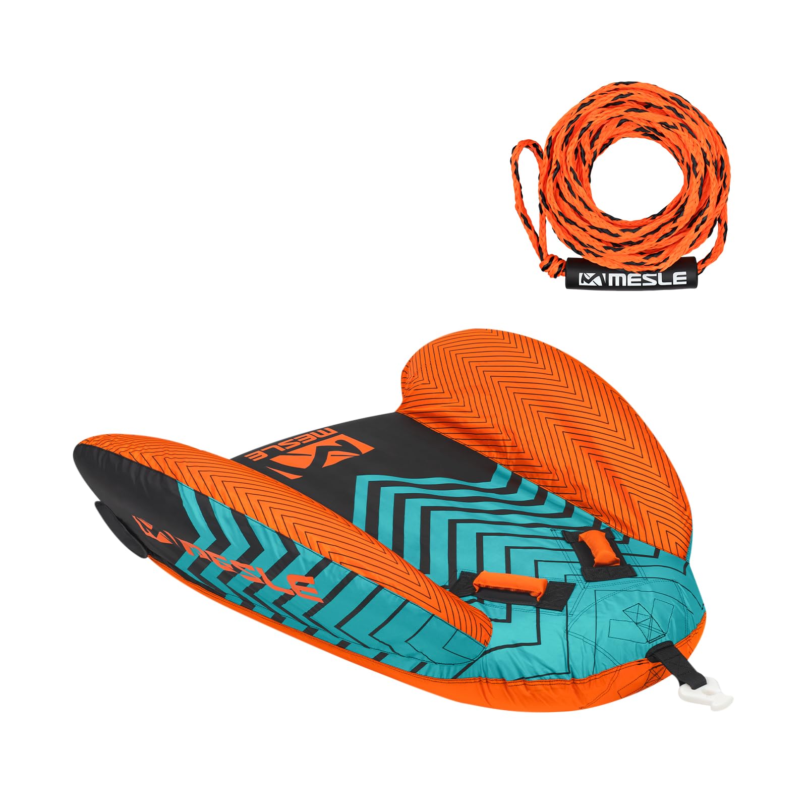 Mesle Funtube Cruzer Towable Tube aufblasbar Wassersport Schleppring für Boot & Jetski, 1 Person